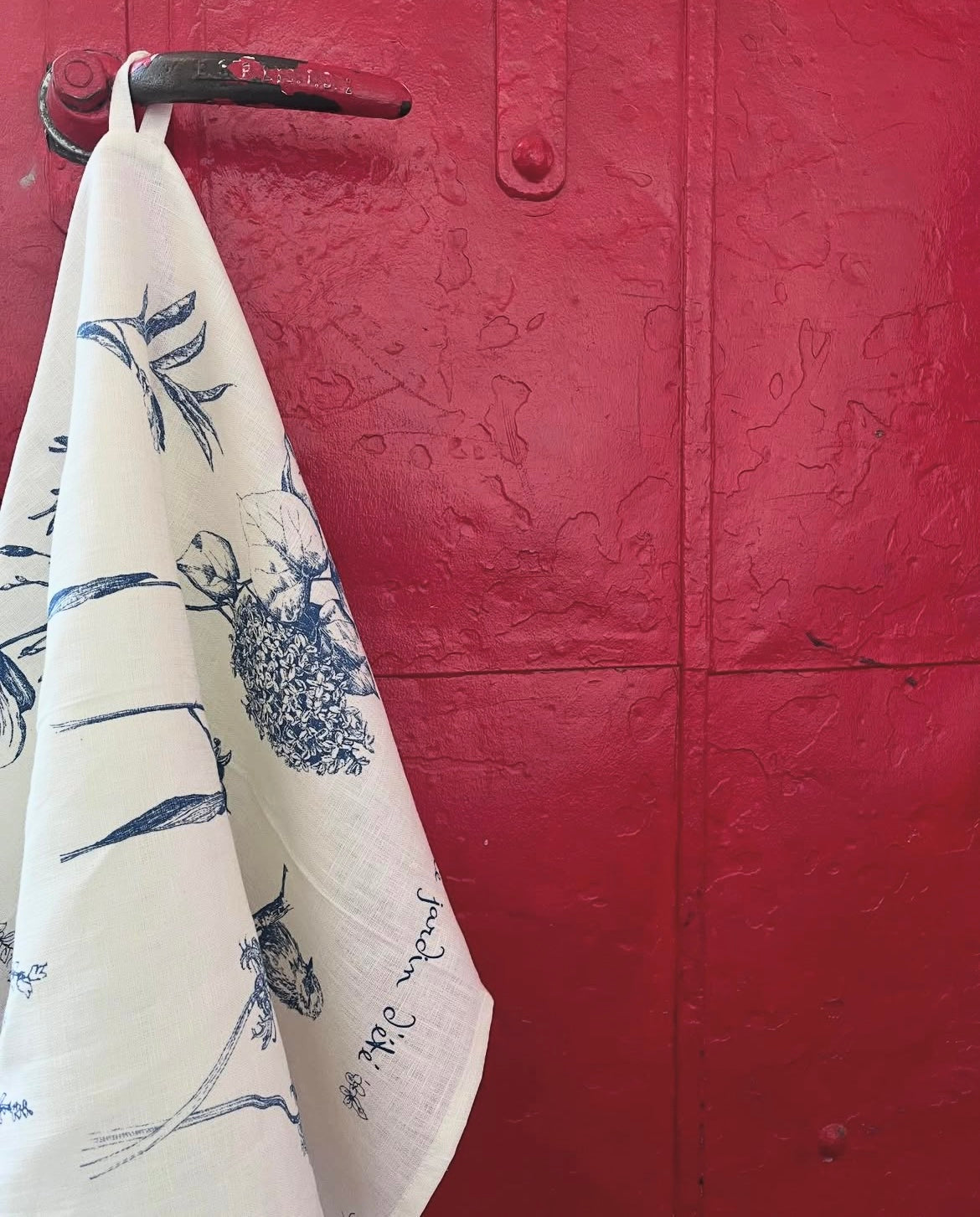 Linge à vaisselle en lin , Jardin d’été