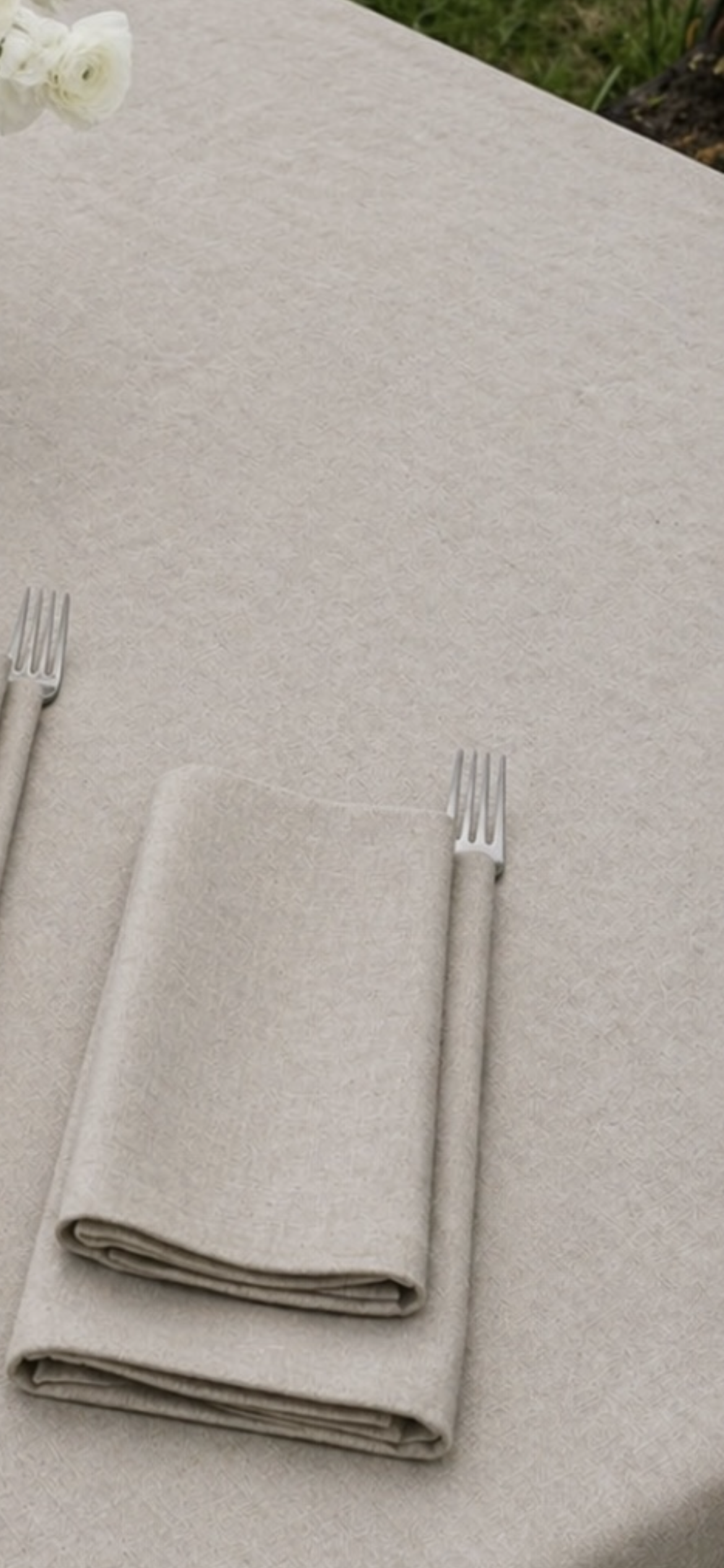 Ensemble de 4 Serviettes de table lin-coton