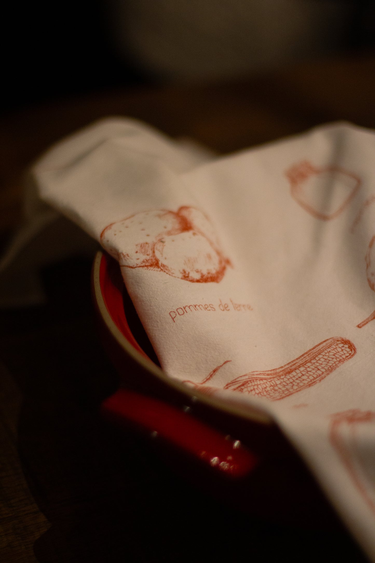 Linge à vaisselle en coton sac de farine - Pâté chinois