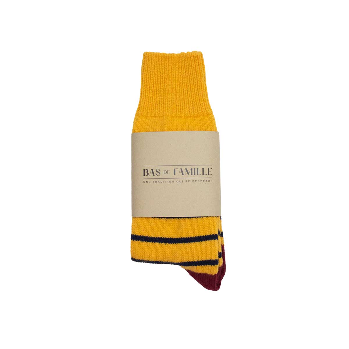 Bas de Famille - Jaune & Rouge