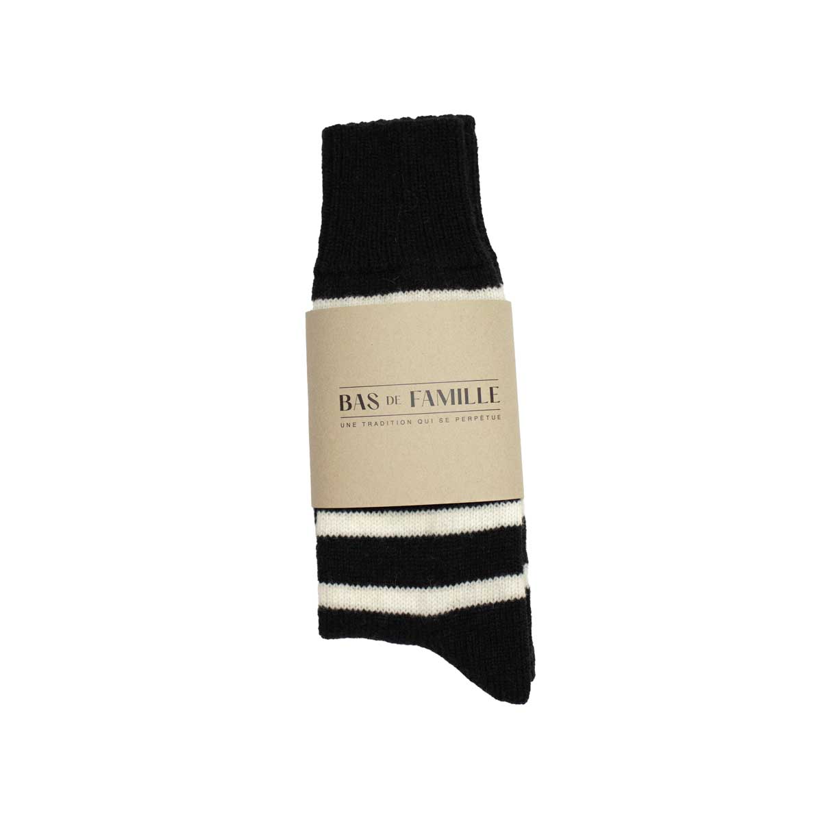 Bas de famille - Black & Cream