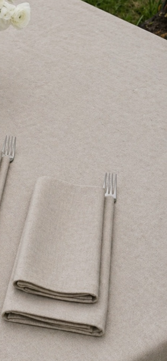 Ensemble de 4 Serviettes de table lin-coton